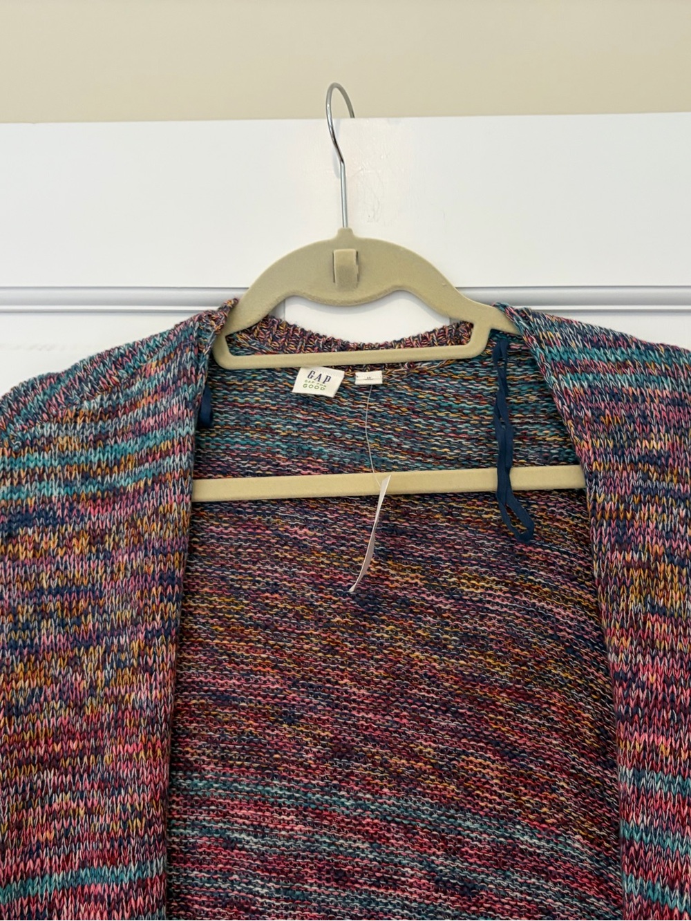 NWT Gap Women's Marled Stripe Open-Front Cardigan - Picture 6 of 9